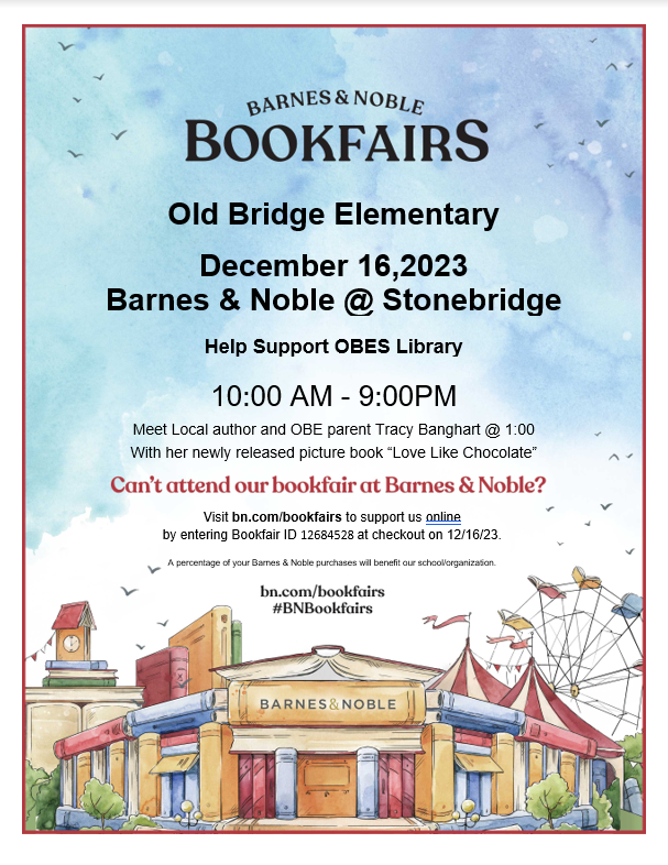 the barnes and noble book fair flyer.